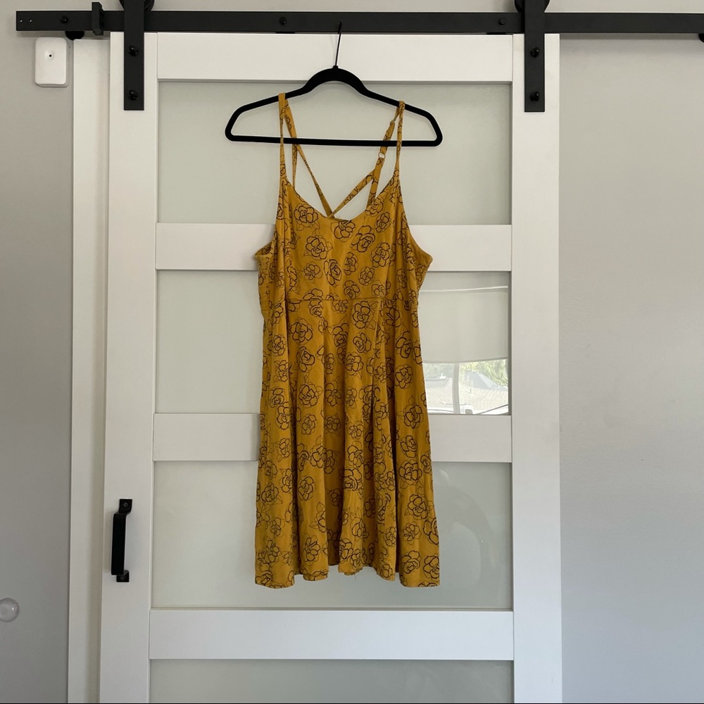 Mustard Floral dress